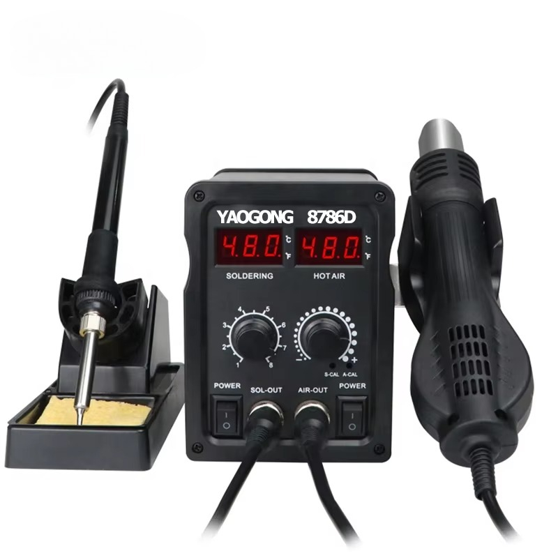 YAOGONG 8786D 2 in 1 Digital S - огляд і ціна Smd Rework Station Hot Air Soldering 2 In 1