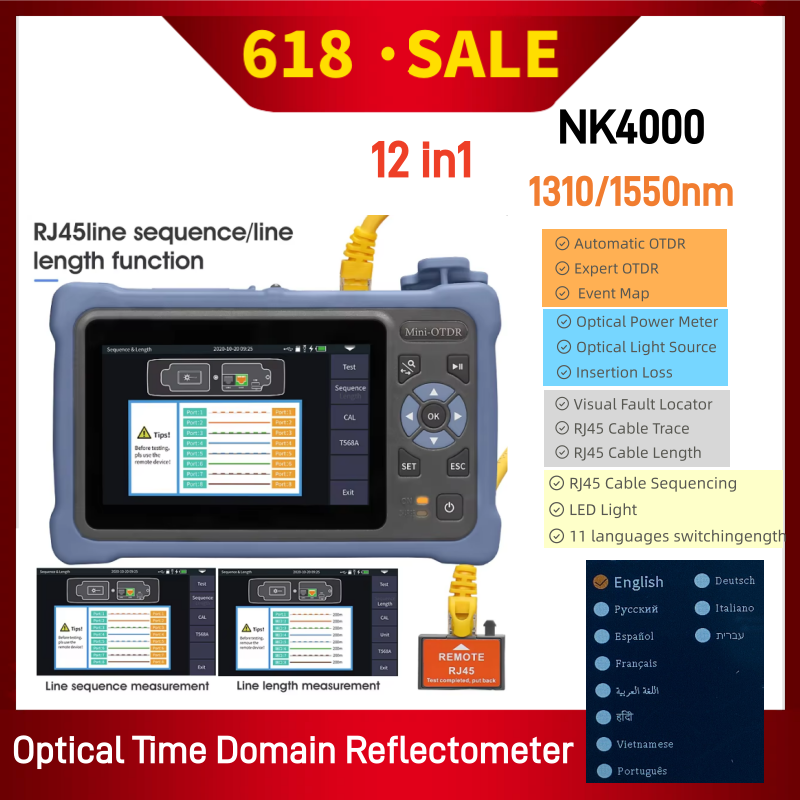 MINI OTDR 1310/1550nm 26/24dB  - огляд і ціна Optical Time Domain Reflectometer Otdr 1310 1550Nm