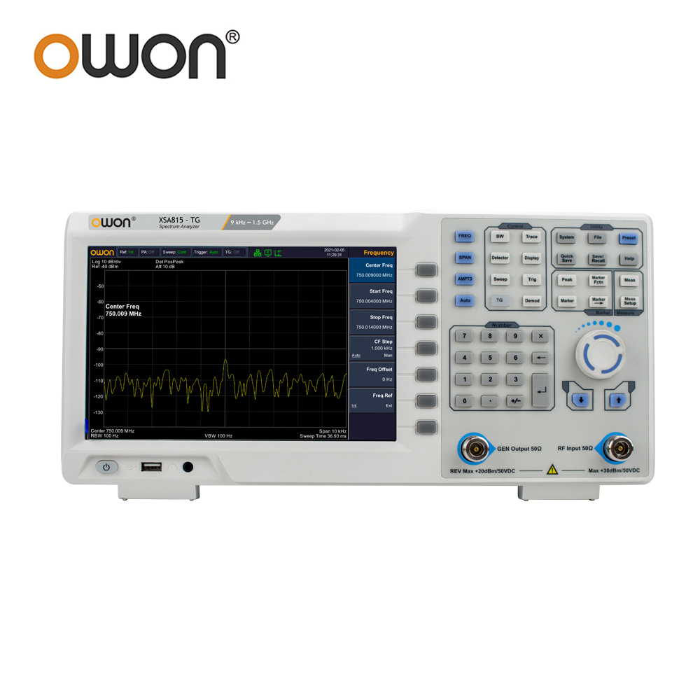 OWON XSA815TG Digital Spectrum - огляд і ціна Spectrum Analyzer Tracking Generator 1.5Ghz